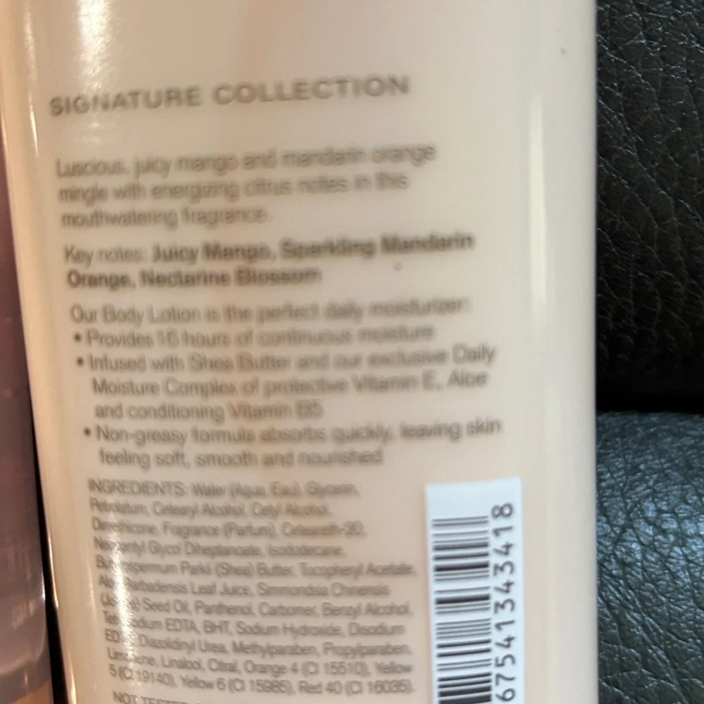 Bath and body French lavender and honey body wash an mango mandarin lotion